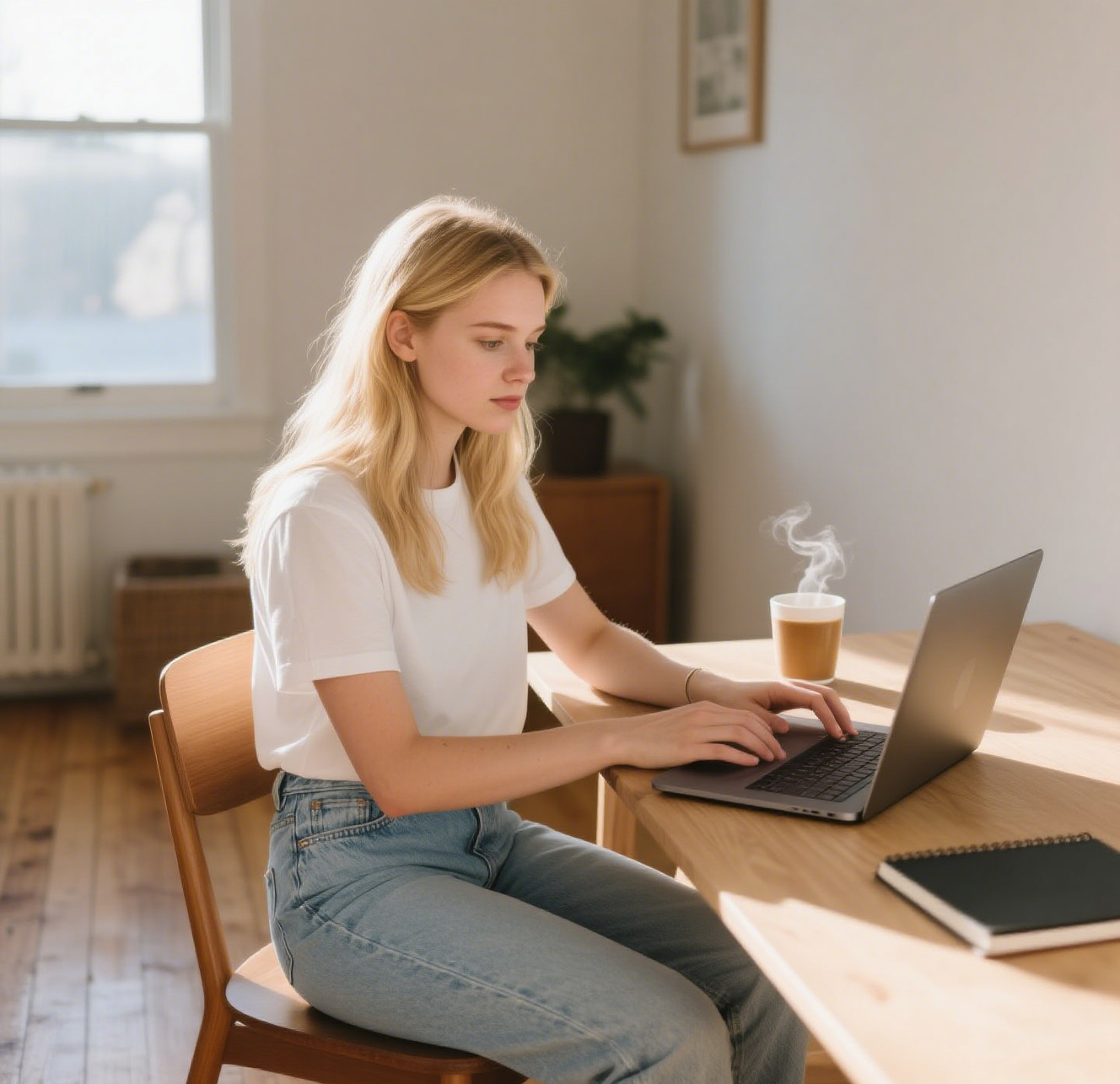 Professional working from home